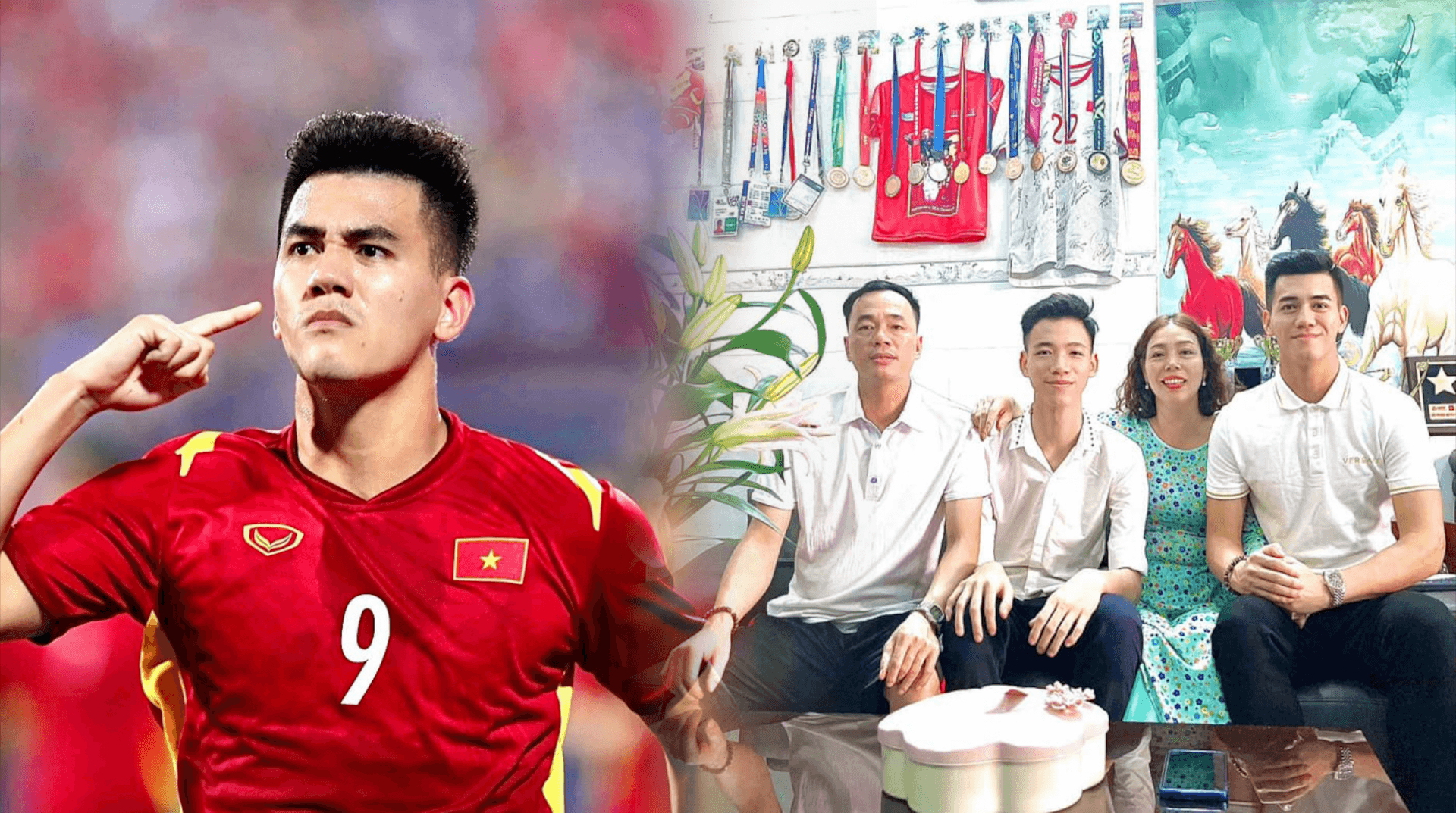 Nhà cầu thủ Tiến Linh ở Bình Dương, rộng 300m2, cứ đến trận cầu là cả nhà chật ních