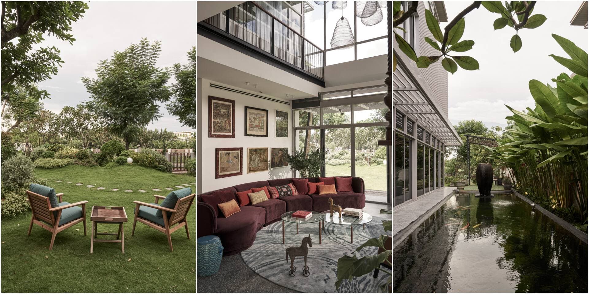Biệt thự 3 tầng 450m2 của gia đình 3 thế hệ, dành gần 2 năm để có được không gian sống như ý