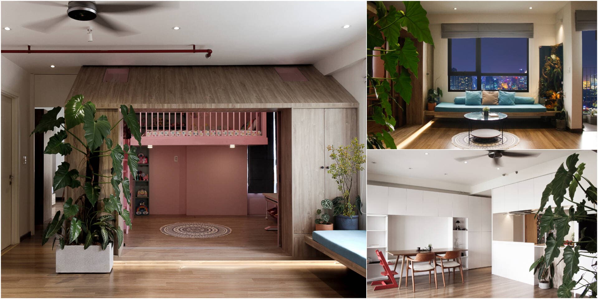 Cải tạo căn hộ 65m2 cho gia đình trẻ với 300 triệu đồng, dành 10m2 làm “nhà riêng” cho con gái nhỏ