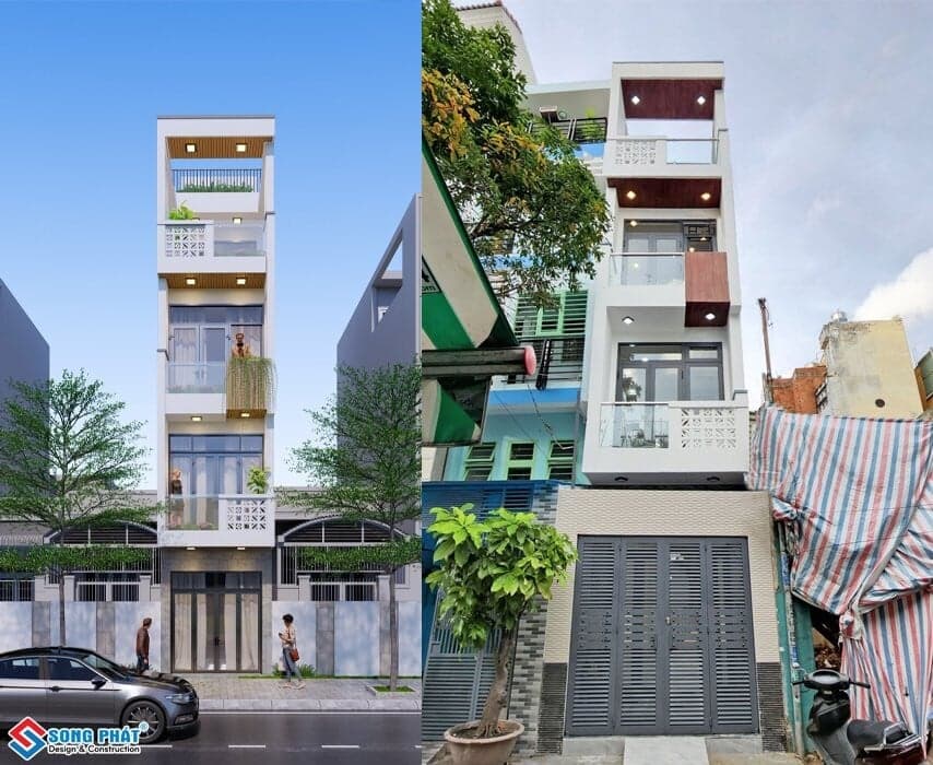 Tối ưu không gian nhà nhỏ bằng thiết kế lệch tầng
