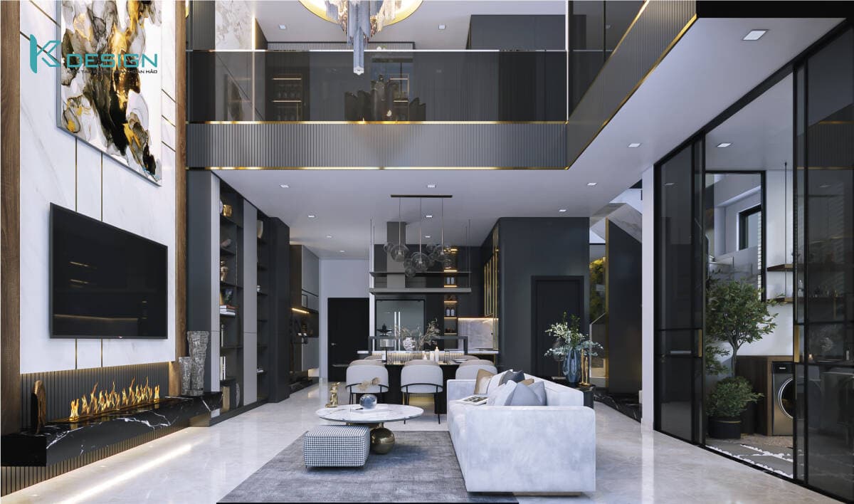 Thiết kế nội thất căn hộ Penthouse sang trọng và thẩm mỹ