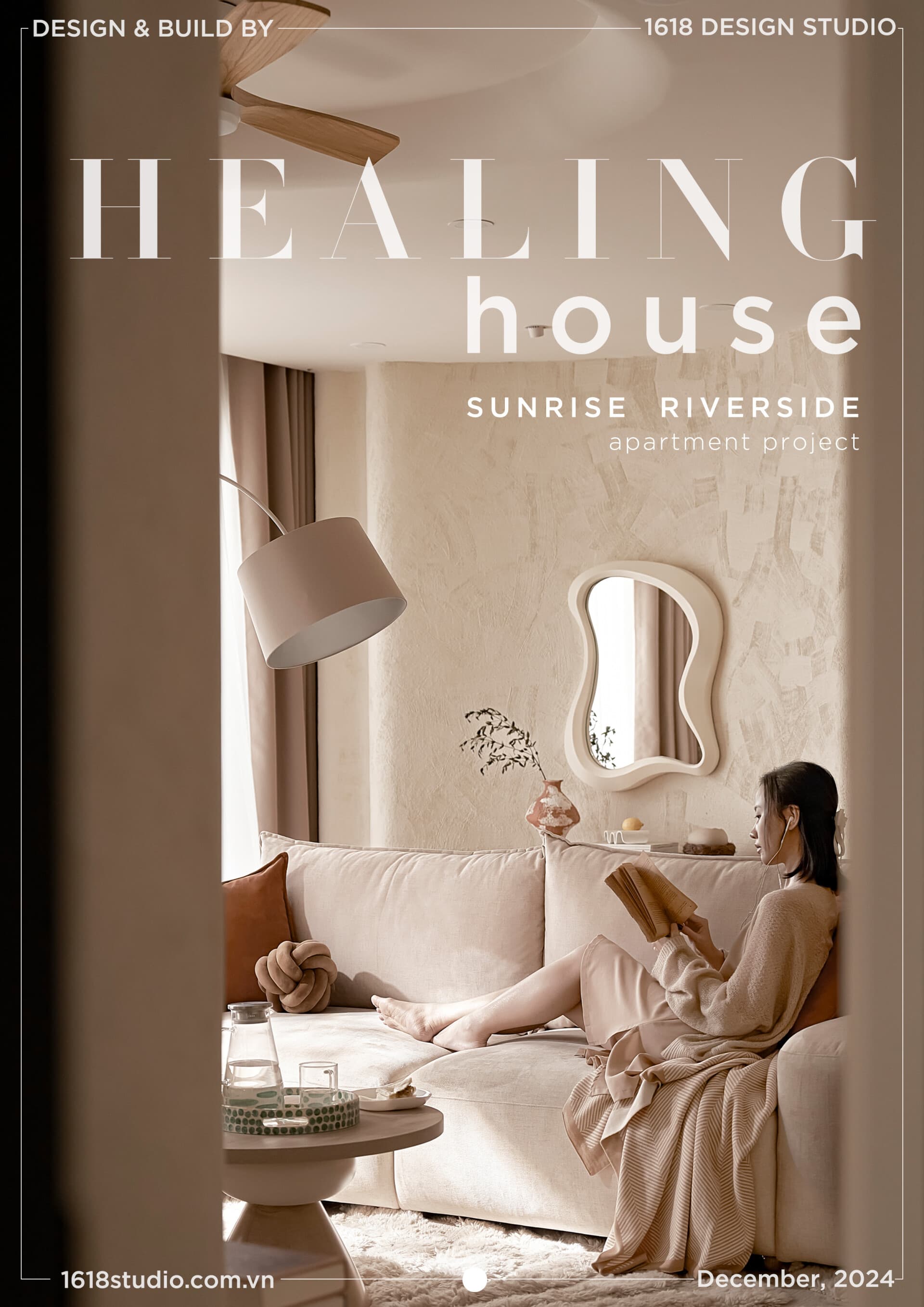 Healing House: Căn hộ tối giản mang sắc beige ấm áp, chữa lành cảm xúc và kết nối gia đình