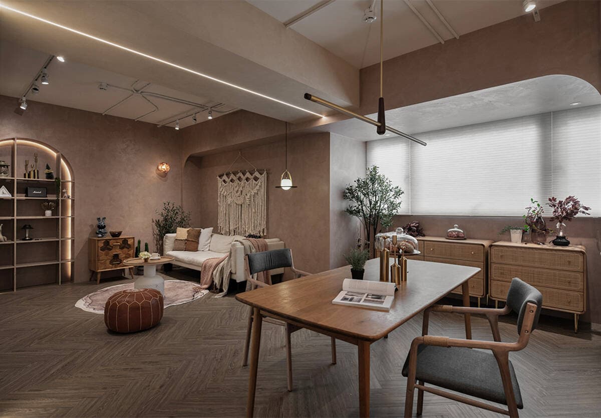 Cải tạo căn hộ duplex tại Đài Bắc thành không gian giao thoa Morocco và Bohemian