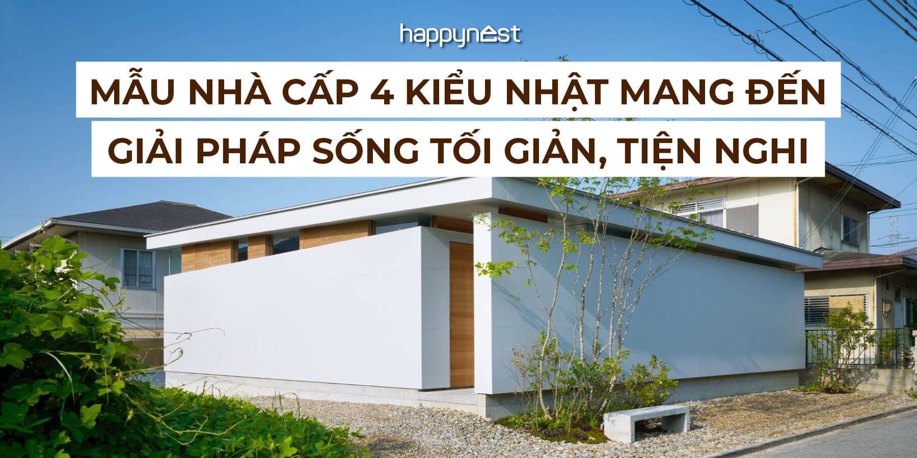 Mẫu nhà cấp 4 kiểu Nhật mang đến giải pháp sống tối giản, tiện nghi
