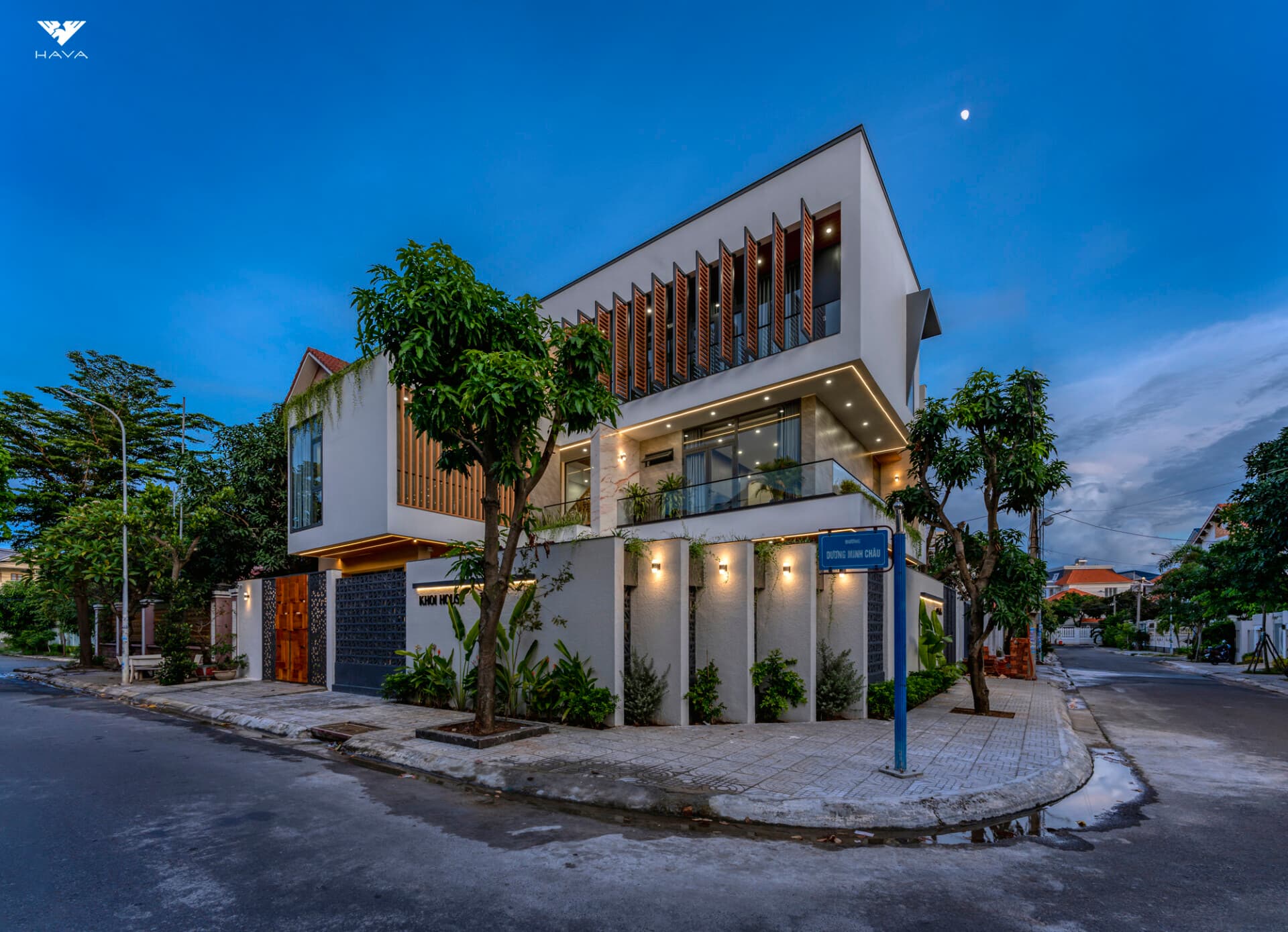 Biệt thự Khoi House Vũng Tàu thiết kế hiện đại với hồ bơi và vườn xanh trung tâm