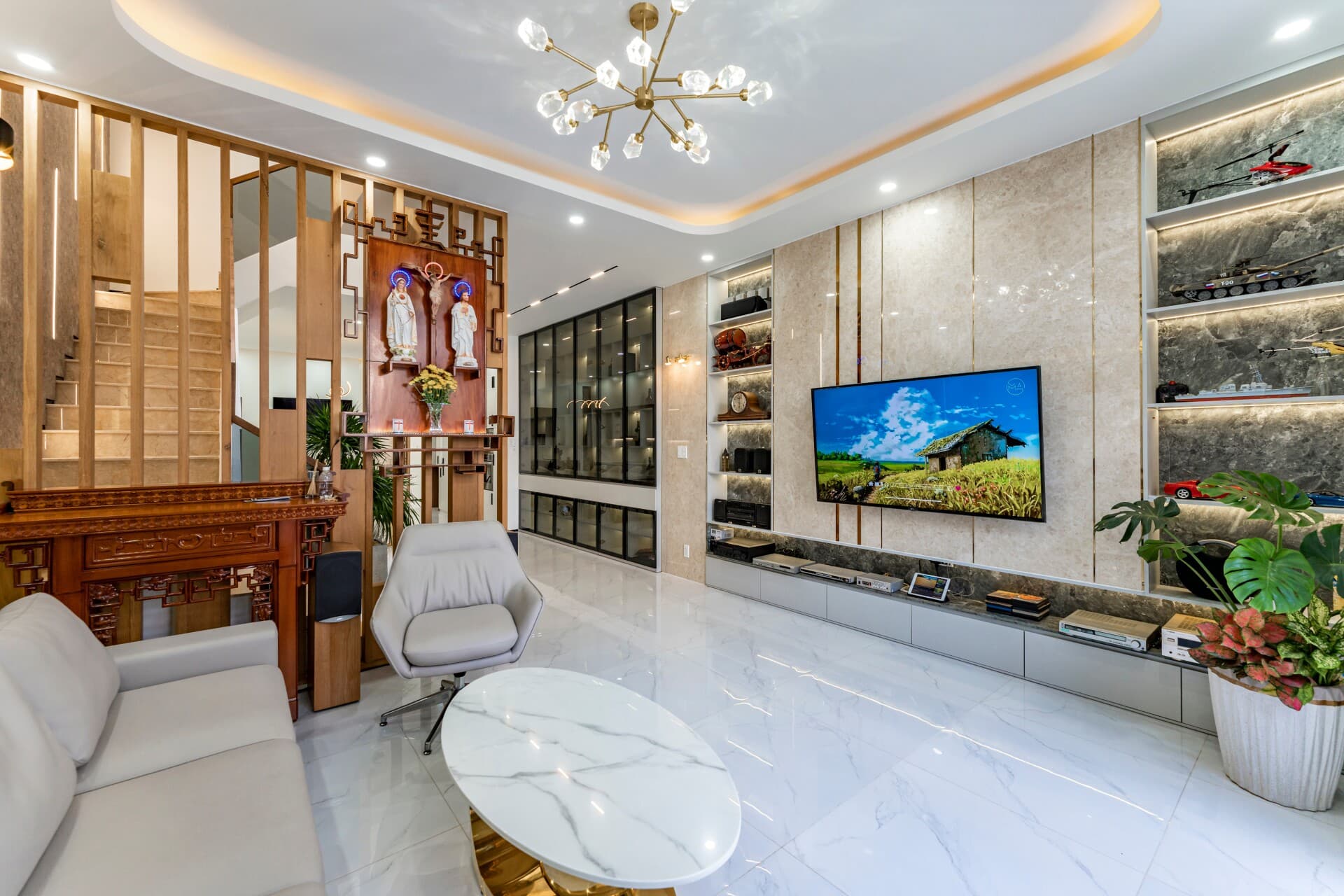 Nhà phố 3 tầng tại Biên Hòa thiết kế tối giản sang trọng