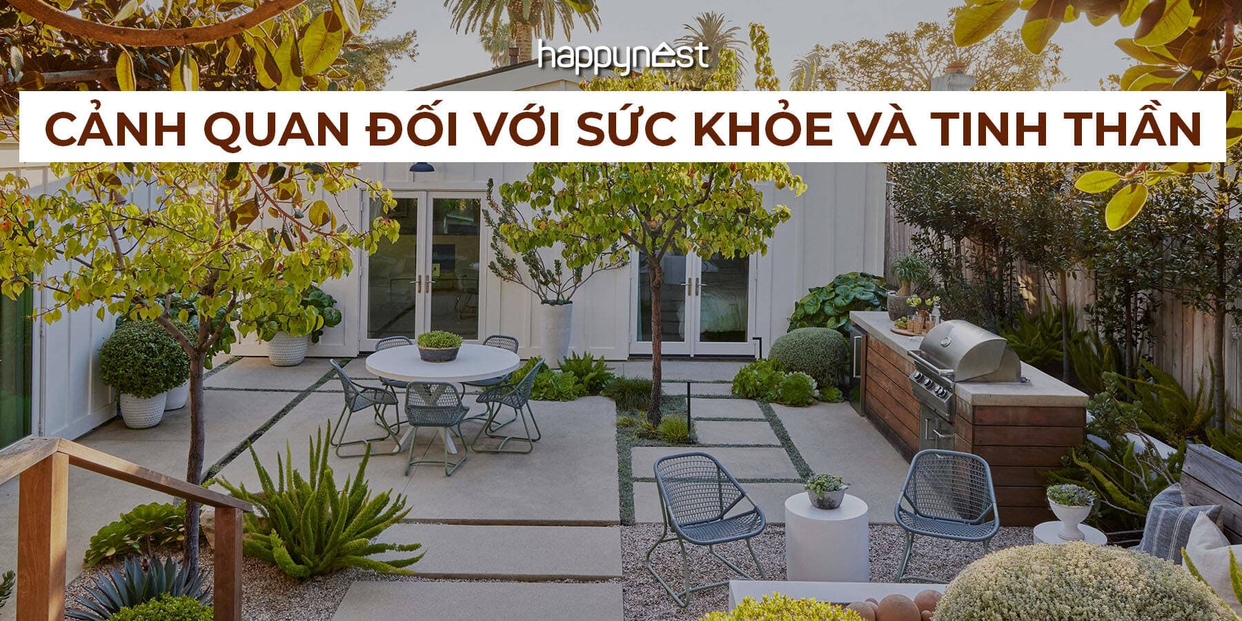 Cảnh quan chữa lành là gì? Lợi ích, mô hình và cách áp dụng tại nhà