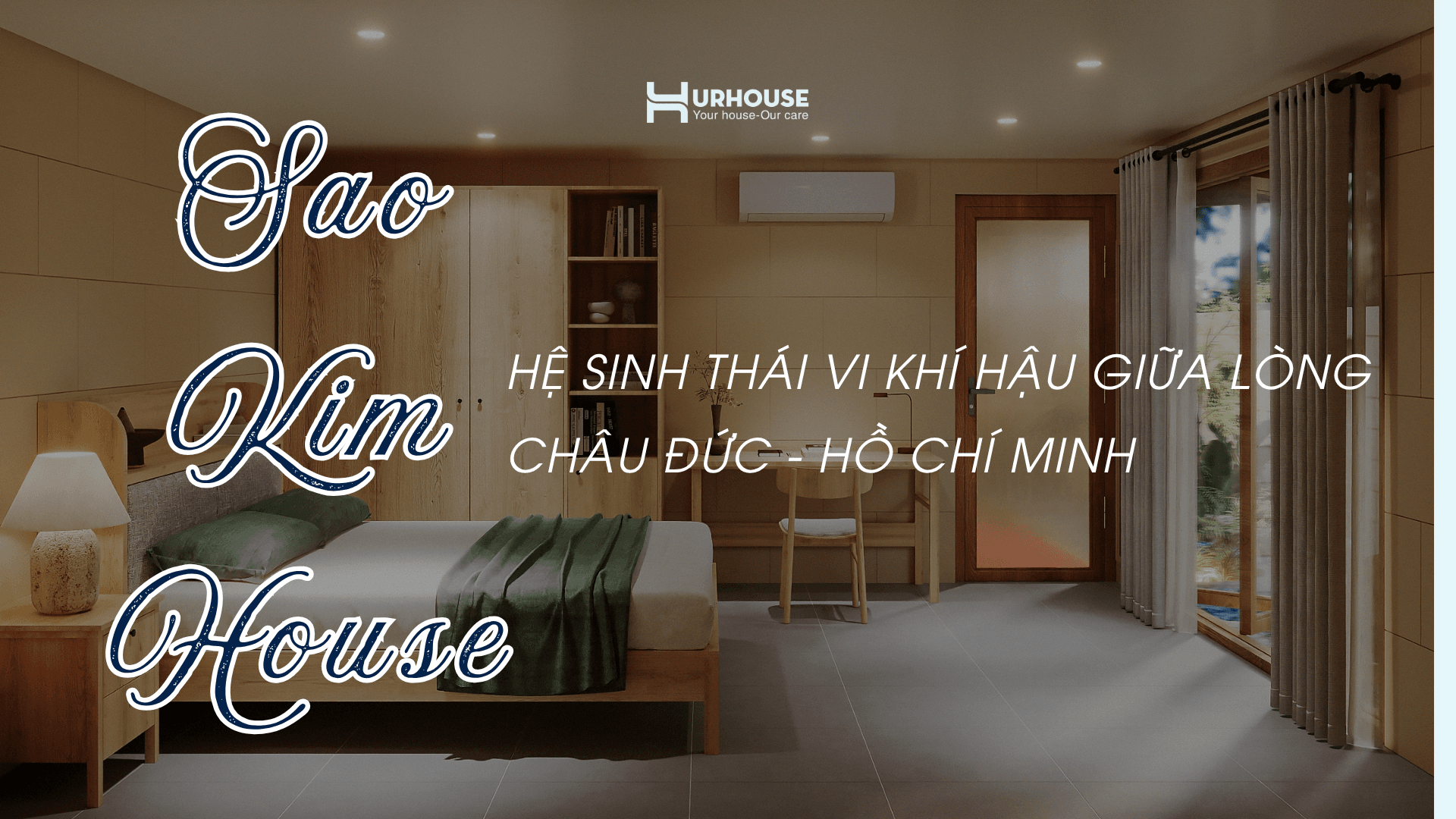 Nhà nghỉ dưỡng Sao Kim House 70m2 thiết kế tối ưu vi khí hậu, chống nóng hướng Tây và tiết kiệm năng lượng