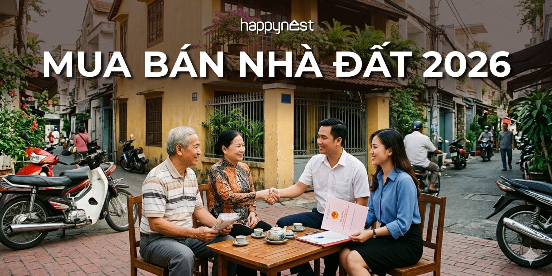 Hướng dẫn thủ tục mua bán nhà đất năm 2026 chi tiết và dễ hiểu theo quy định mới
