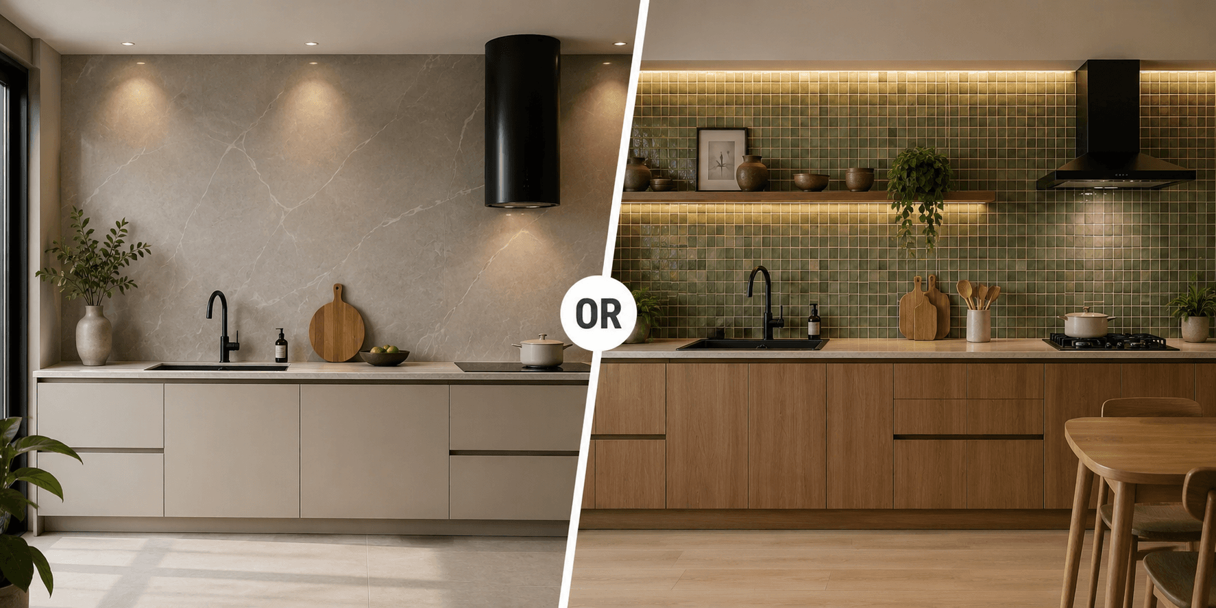 Nên ốp đá toàn bộ tường bếp hay dùng gạch mosaic? KTS tư vấn phương án tối ưu sử dụng lâu dài