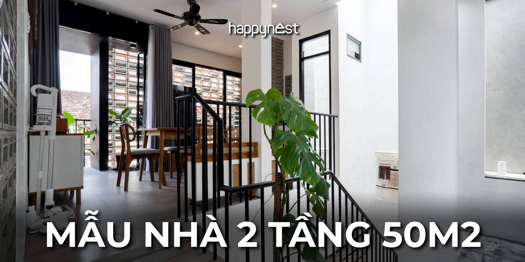 Mẫu nhà 2 tầng 50m2 đẹp có ảnh thực tế và đáng tham khảo nhất 2026