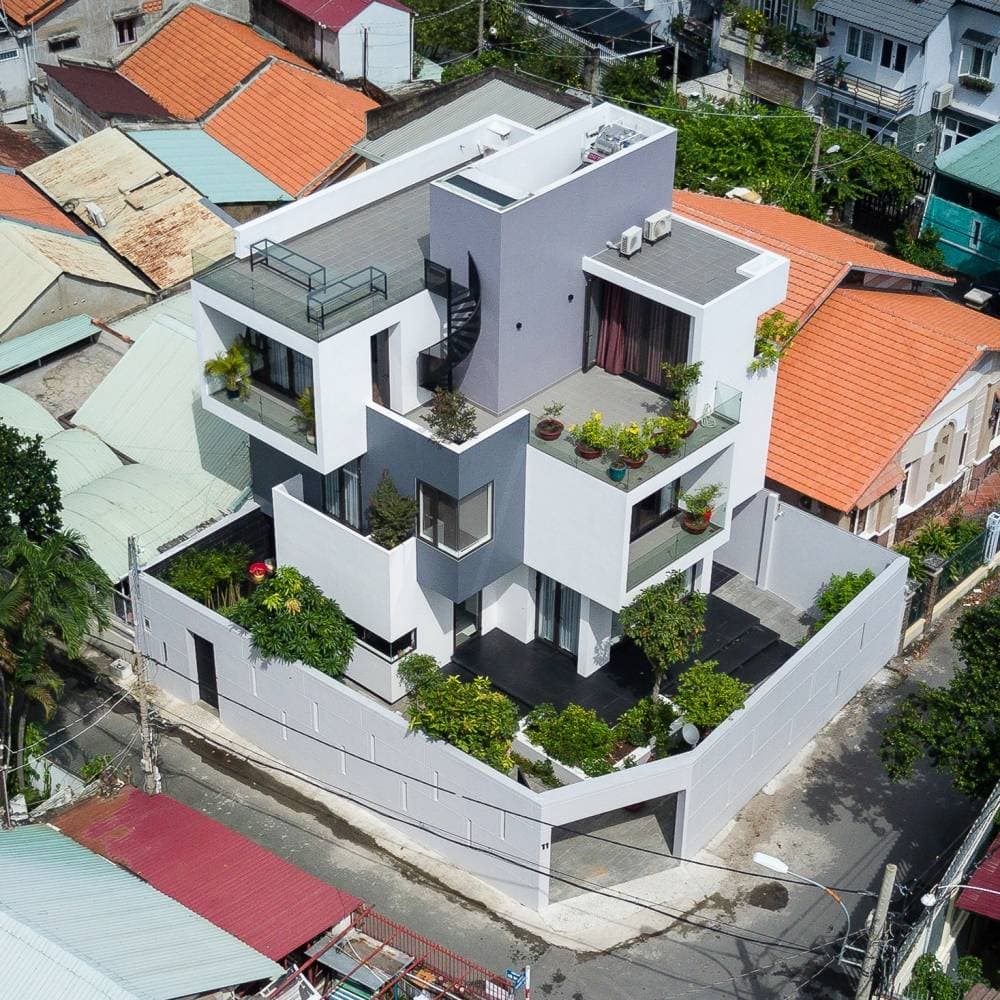 Mẫu nhà xếp chồng trong công trình nhà ở Việt Nam