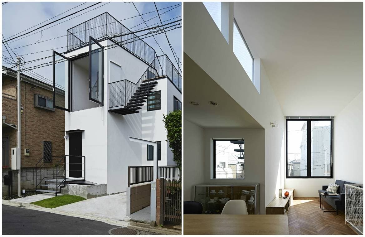 Thiết kế tối ưu khiến Rooftop House nhìn tưởng là 2 tầng nhưng lại có những 4 tầng đầy đủ tiện nghi