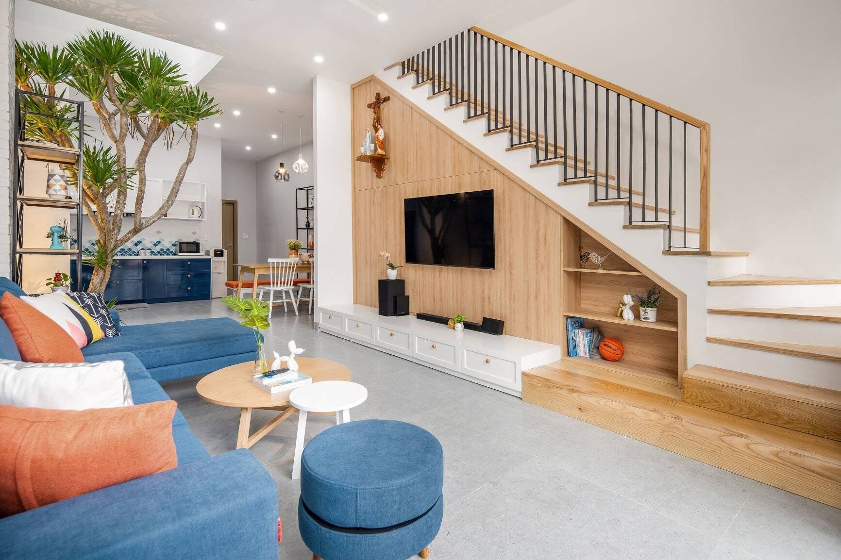 Nhà phố 2 tầng 155m2 tại Đà Nẵng phong cách Scandinavian hoàn thiện với 1,4 tỷ đồng