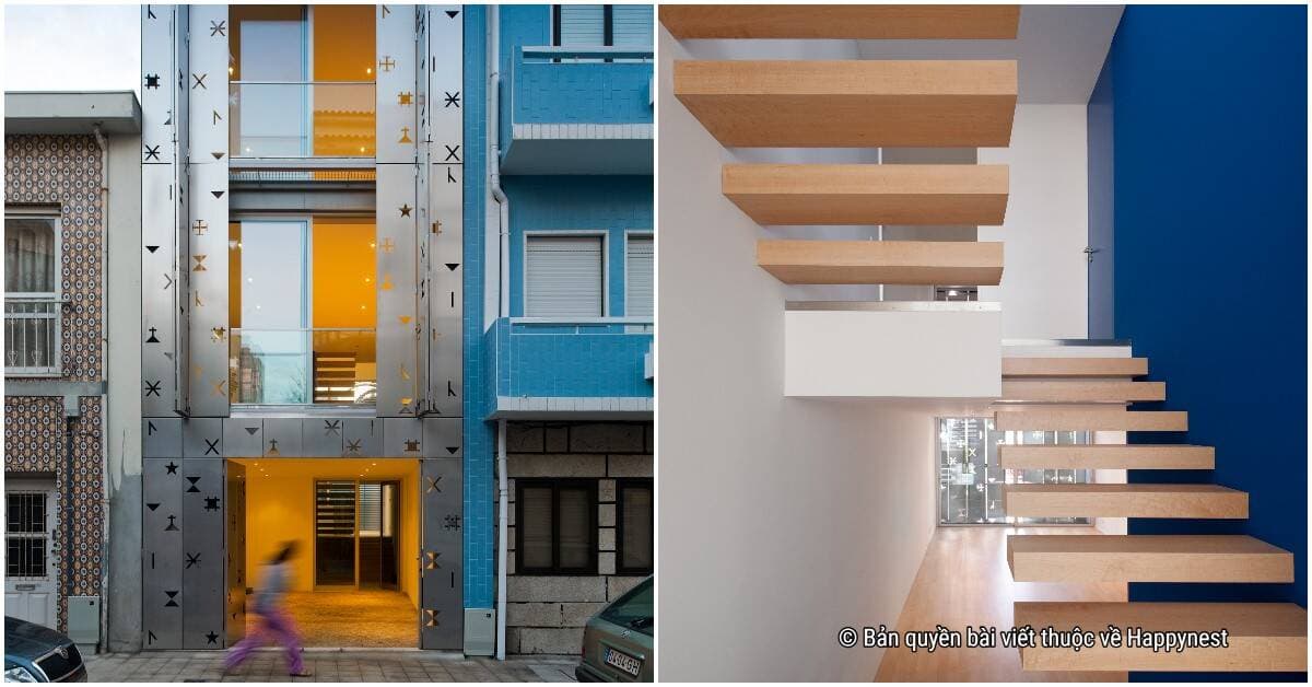Nhà ống sở hữu thiết kế mặt tiền ấn tượng, có khả năng đón sáng tự nhiên dù đóng tất cả các cửa