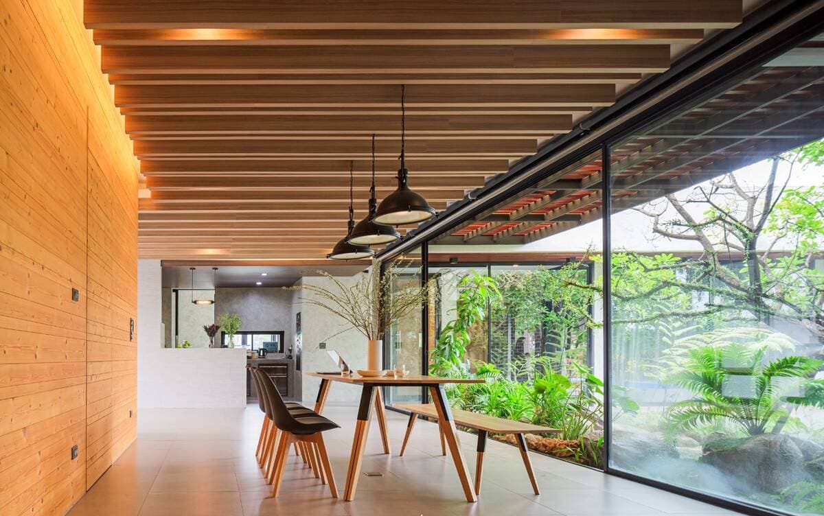 Nhà nông thôn trong khung cảnh đồng quê yên bình là mơ ước từ thuở nhỏ của gia chủ
