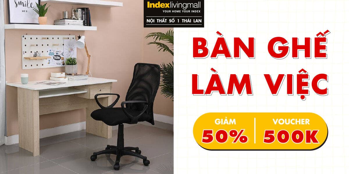 Ưu đãi 50% Chào mừng Index Living Mall khai trương gian hàng trên Happynest Shop