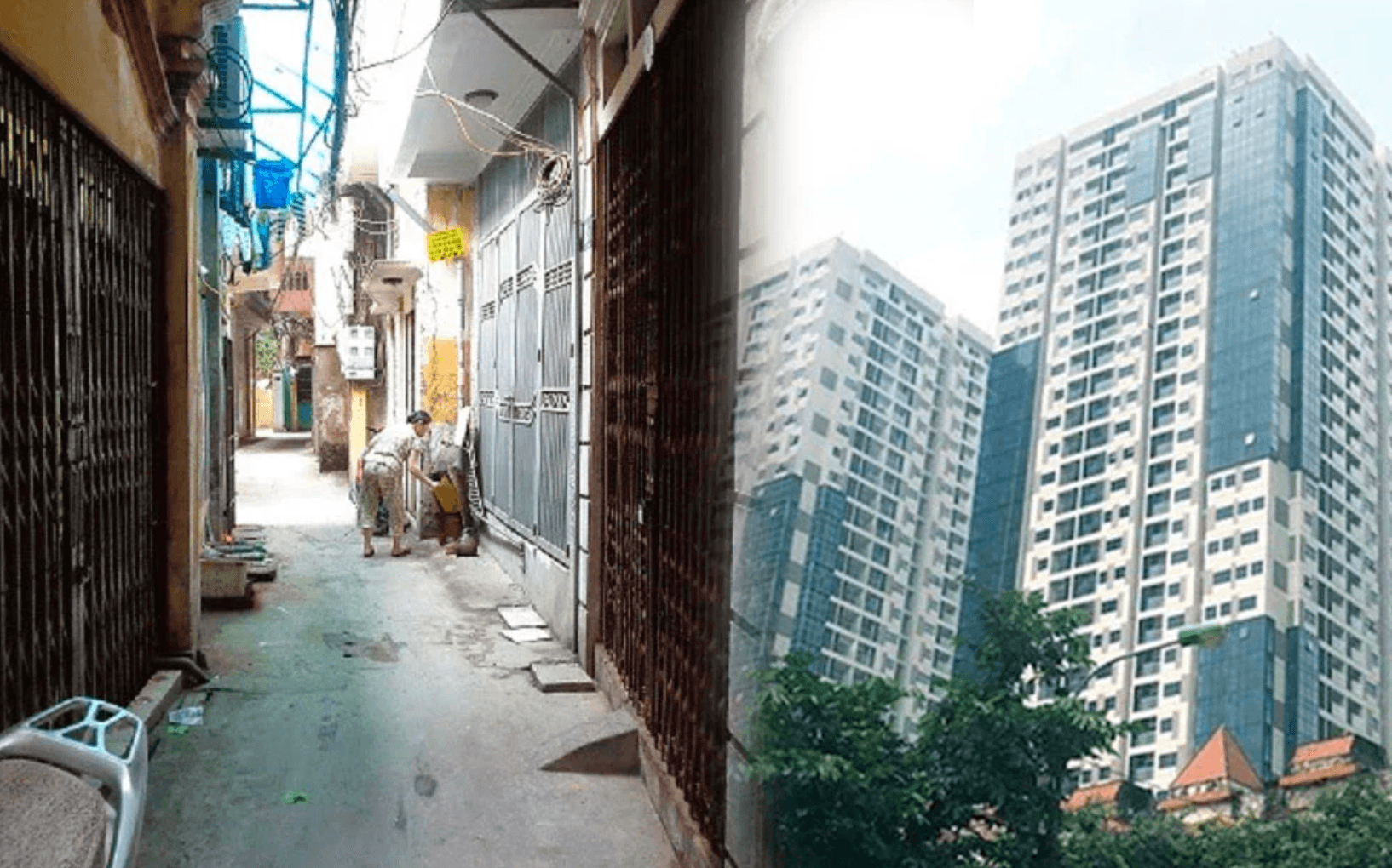 Tranh cãi quan điểm "Thà ở nhà đất trong ngõ hẻm còn hơn ở chung cư cao tầng"