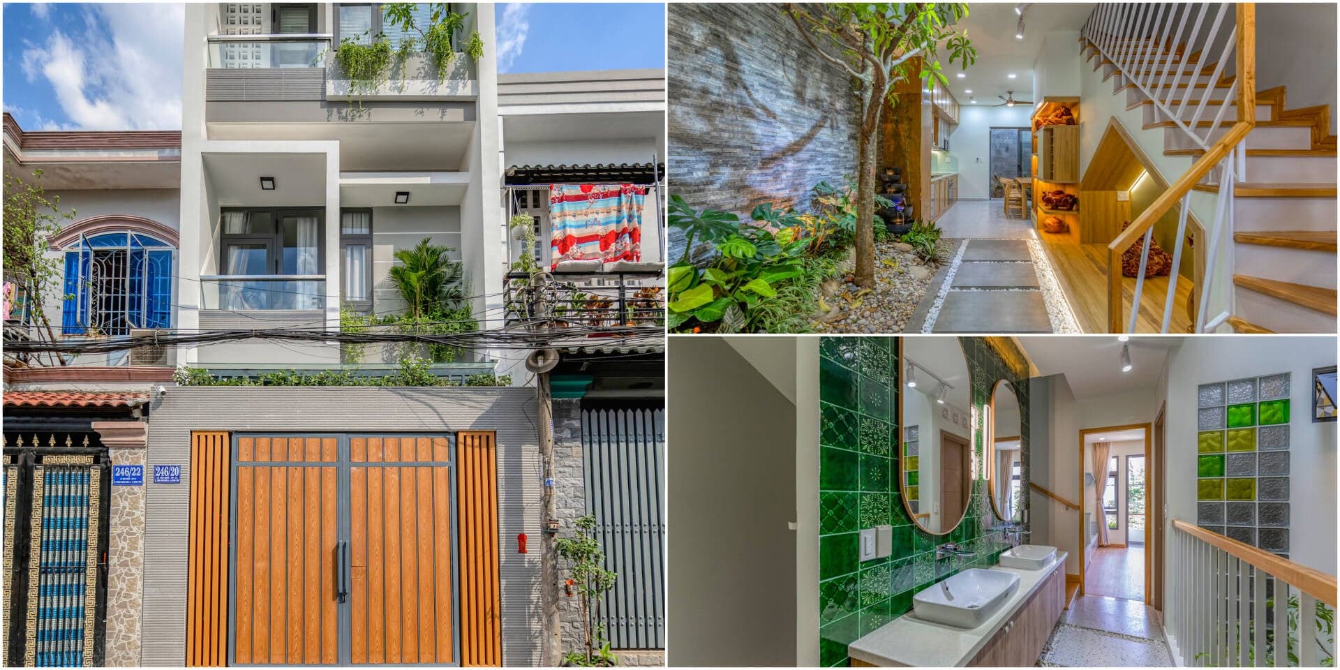 BT Tropical House nổi bật trong ngõ, ấn tượng với thiết kế xanh từ ngoài vào trong