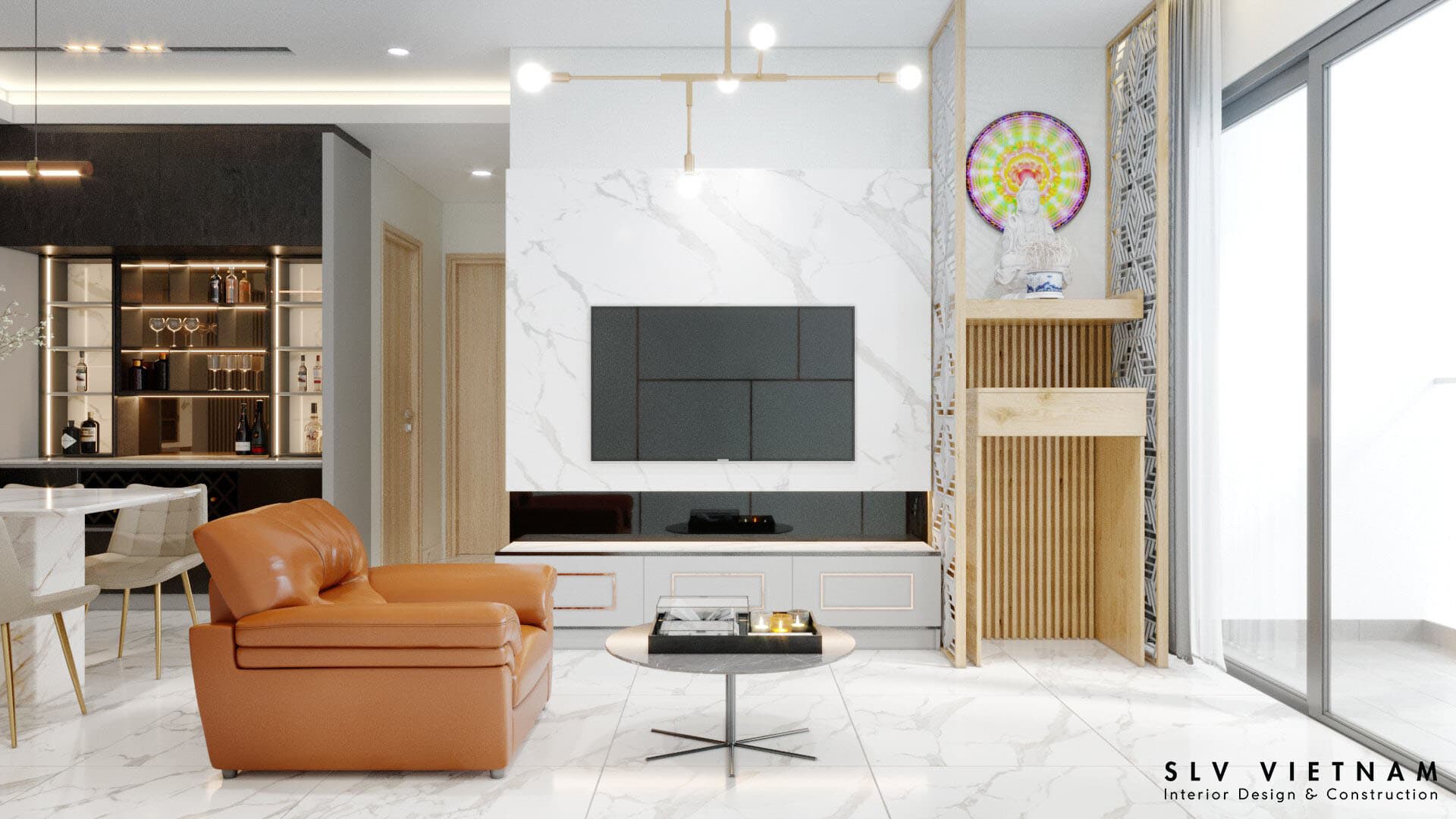 Dự án thiết kế nội thất chung cư The Peak Midtown - 80m2 - 2PN