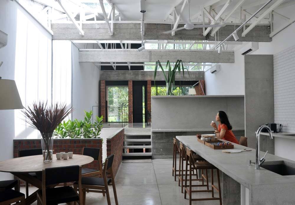 Nhà thiết kế phù hợp lối sống sôi nổi của vợ chồng thợ làm bánh - nhà thiết kế nội thất