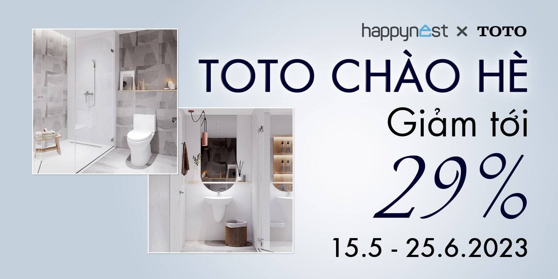 TOTO ưu đãi tới 29% combo thiết bị vệ sinh, duy nhất từ 15/5 đến 25/6