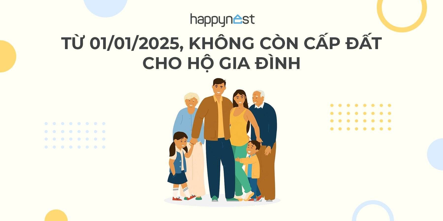 Từ 01/01/2025, không còn cấp đất cho hộ gia đình