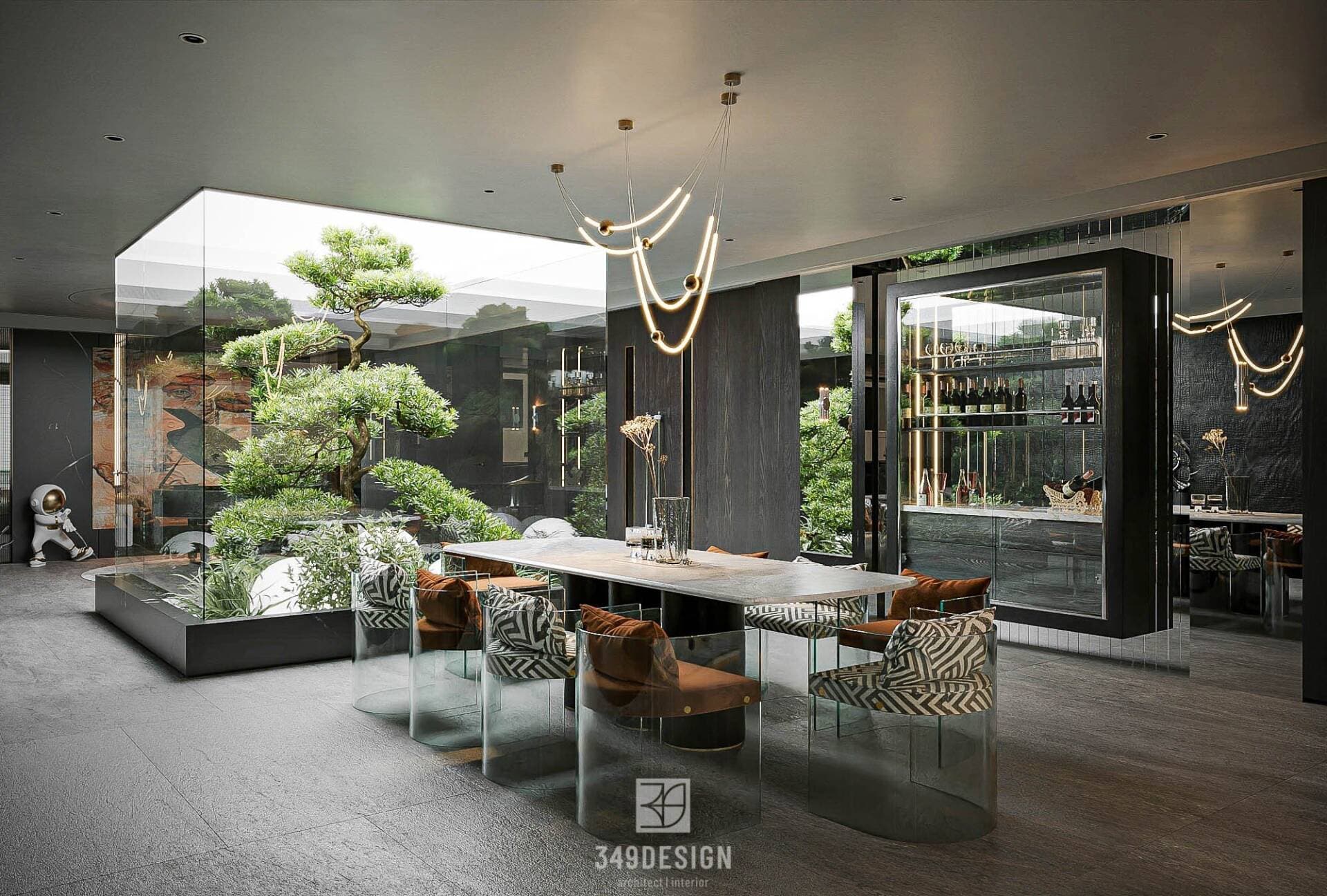 Dark Penthouse / 349 Design