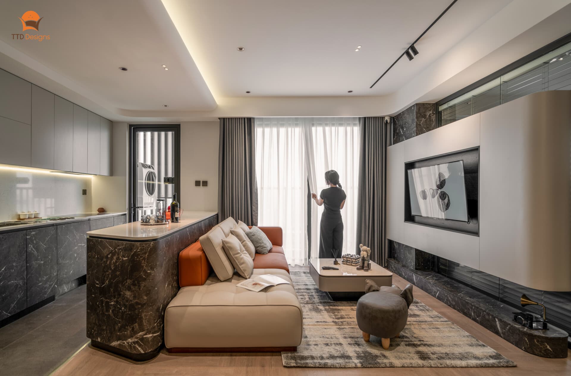 Biến hóa căn hộ cũ kỹ SAFIRA Khang Điền 80m2 thành không gian hiện đại, sang trọng