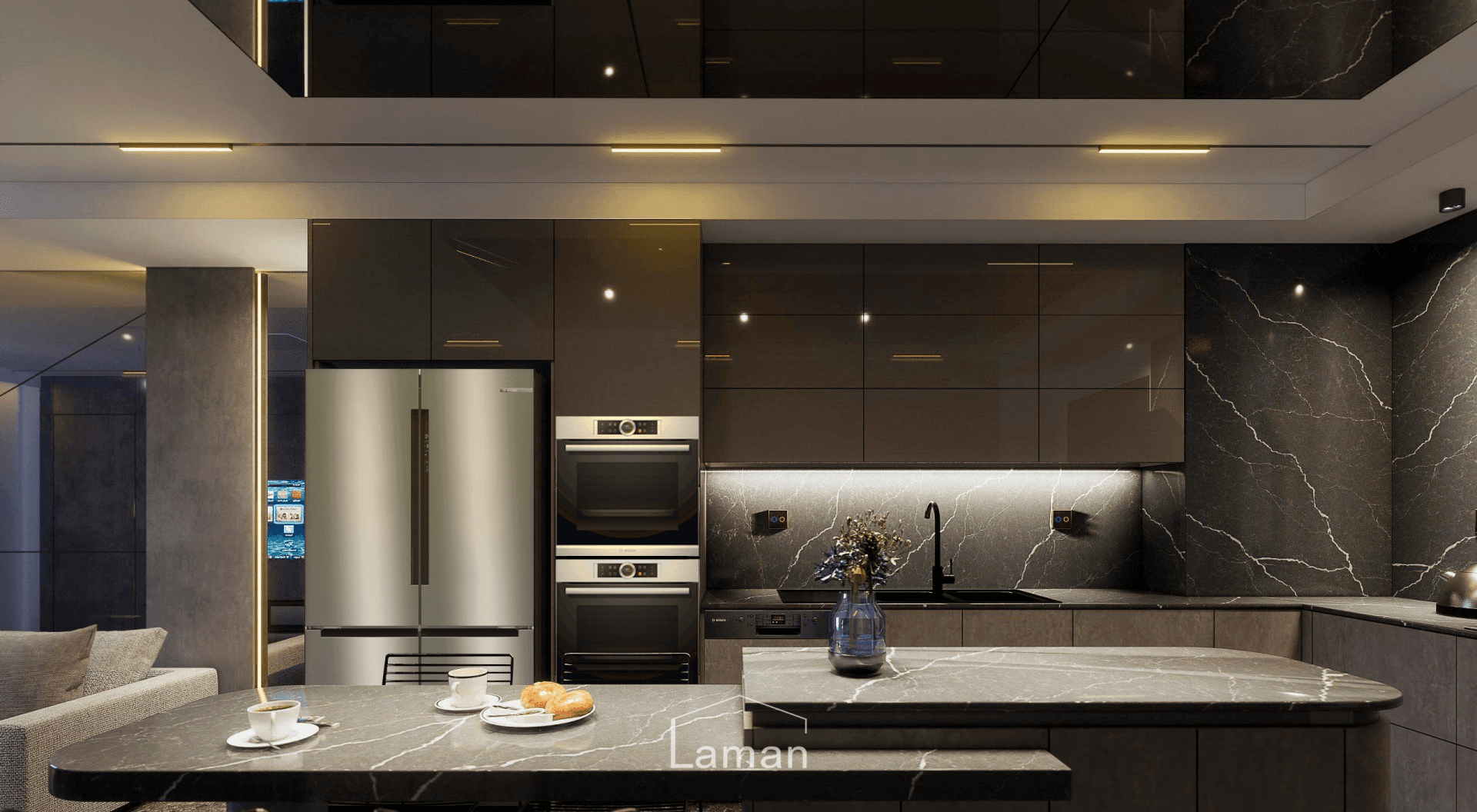 Thiết kế căn hộ hiện đại với phong cách tinh tế và công nghệ Bosch