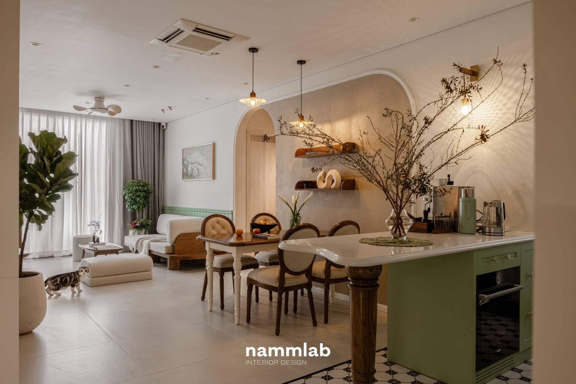 Căn hộ 100m² tại Khai Sơn City – Không gian nữ tính, tinh tế và thư giãn