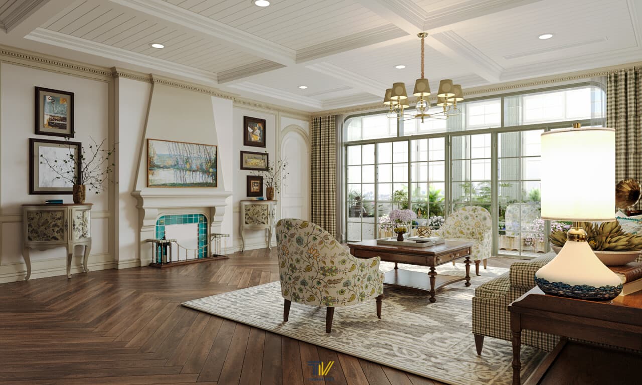 Thiết Kế Nội Thất Nhà Phố Elder Townhouse Phong Cách Đồng quê Âu Mỹ