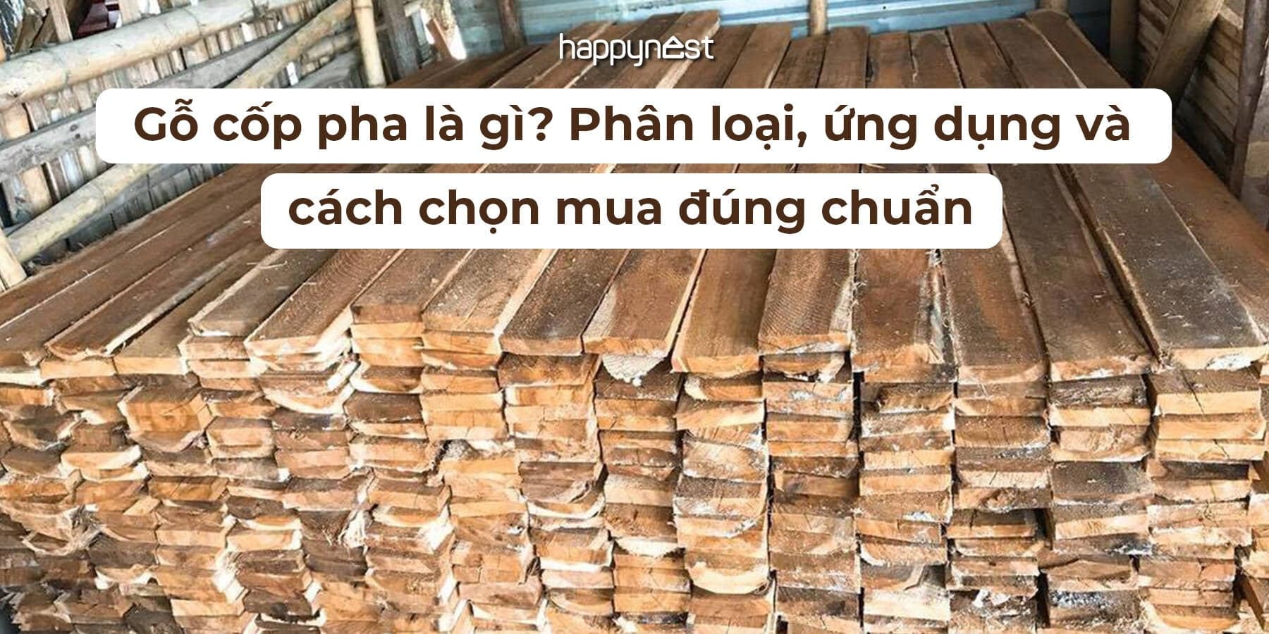 Gỗ cốp pha là gì? Phân loại, ứng dụng và cách chọn mua đúng chuẩn trong xây dựng