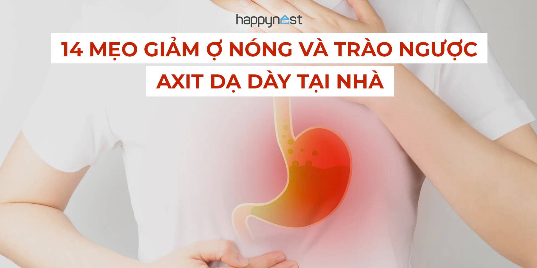 14 mẹo giảm ợ nóng và trào ngược axit dạ dày tại nhà cực dễ áp dụng