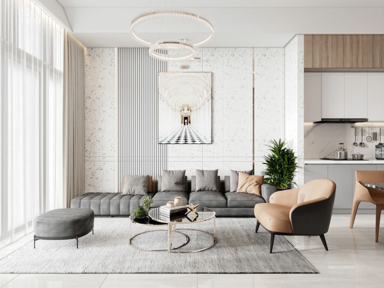 Thiết kế thi công nhà phố Tân Bình phong cách Modern Tropical tối ưu ánh sáng cho gia đình nhiều thế hệ