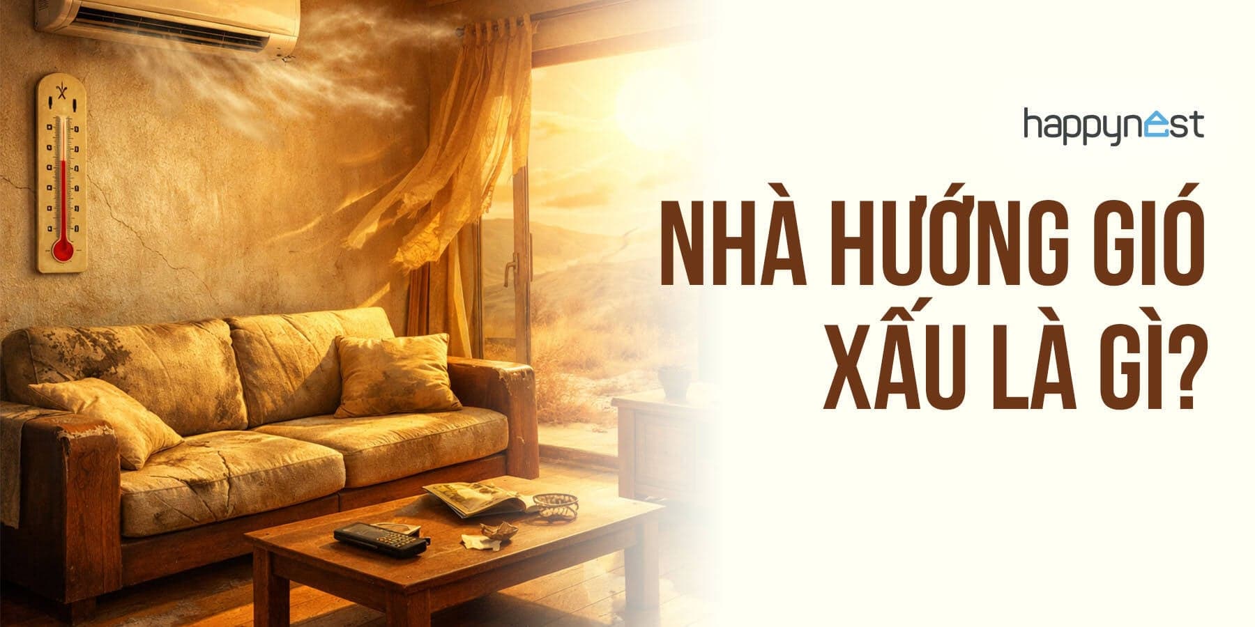Nhà hướng gió xấu là gì? Cách nhận biết và xử lý hiệu quả theo khí hậu & phong thủy