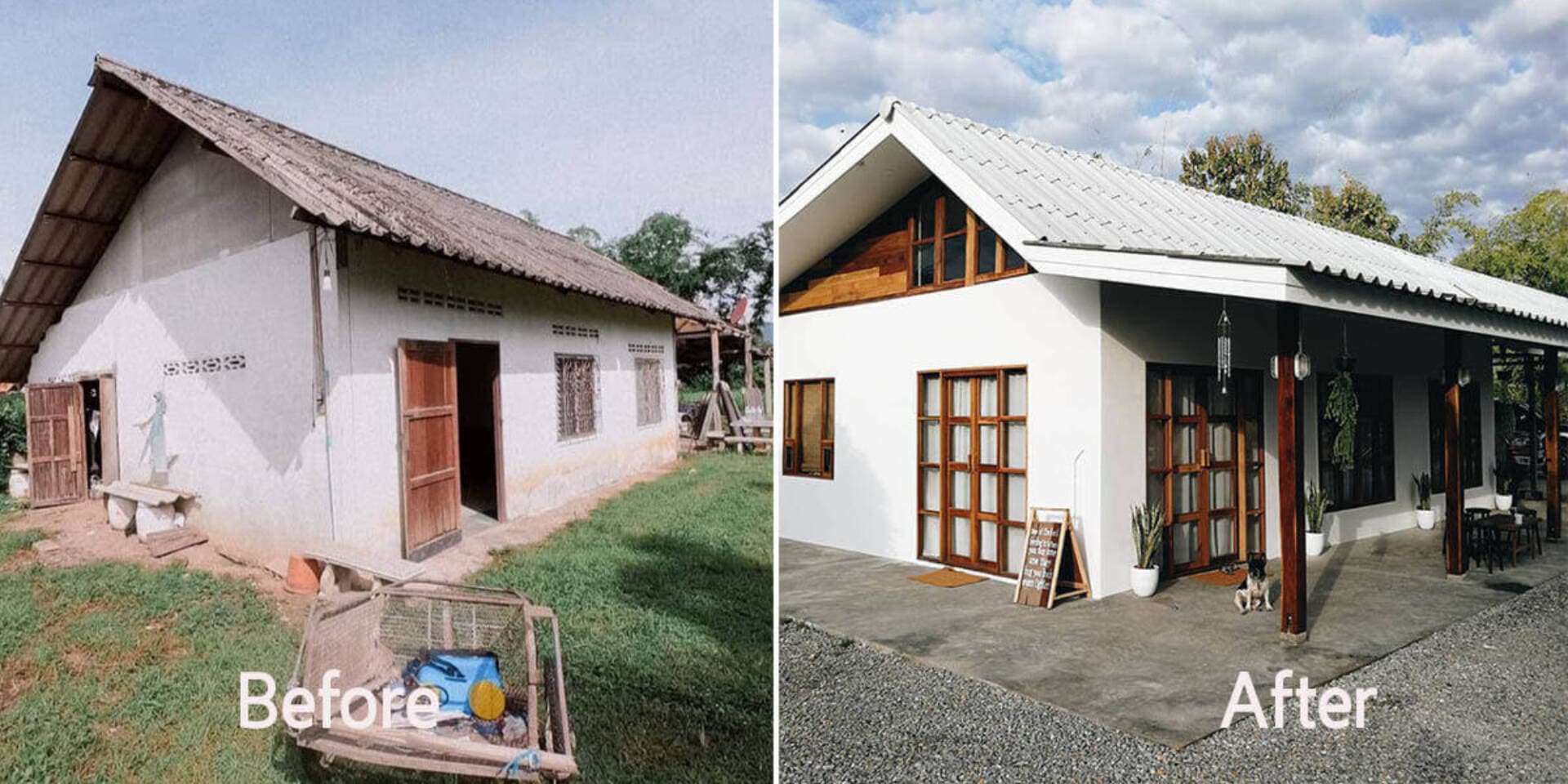 Cải tạo nhà cấp 4 81m2 với chi phí 63 triệu đồng, ưu tiên ánh sáng tự nhiên và cuộc sống gần gũi thiên nhiên