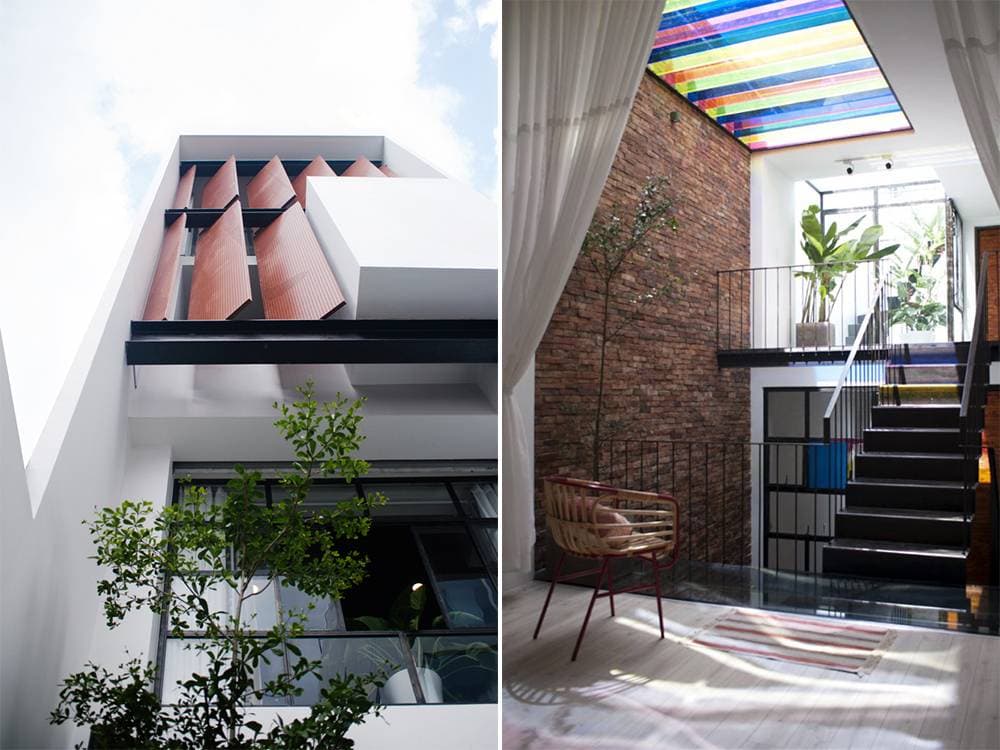 Lantern House - Nghệ thuật làm dịu nắng hướng Tây của ngôi nhà đèn lồng tại Sài Gòn