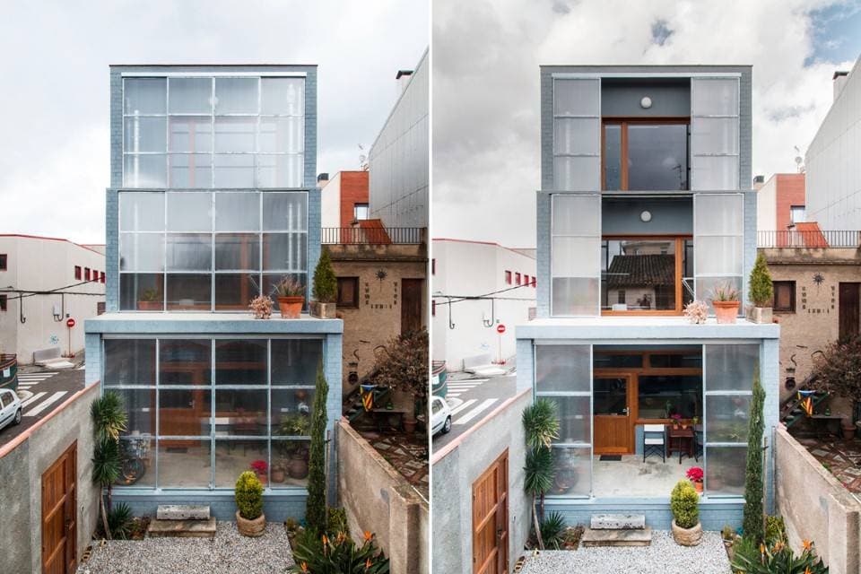 1105 House - Ngôi nhà với mặt tiền làm từ các tấm nhựa lấy sáng và sở hữu các khoảng lùi “đắt giá”