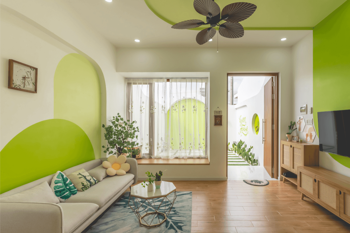 Đôi vợ chồng trẻ chọn gam màu 'khó nhằn' cho tổ ấm 5x20m của mình