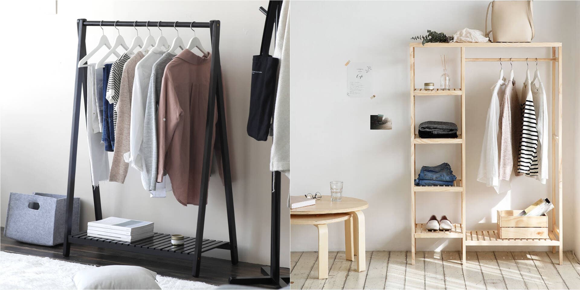 Top giá treo quần áo thông minh, gọn nhẹ cho phòng ngủ dưới 20m2