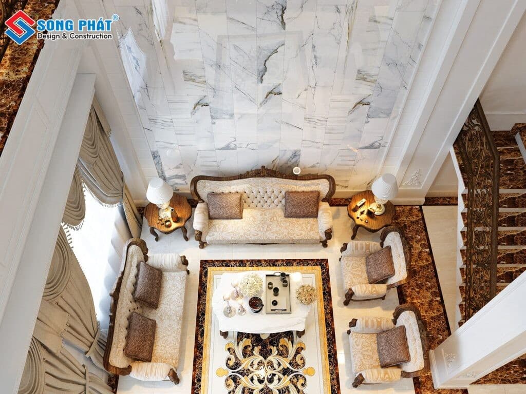 Nhà ống tân cổ điển 5 tầng 97m2 sang trọng kiến trúc Châu Âu