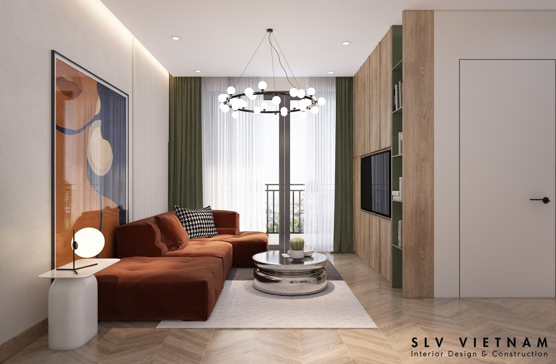 Mẫu thiết kế nội thất căn hộ The Peak Midtown Phú Mỹ Hưng 2PN
