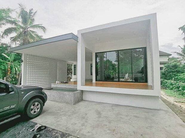 Nhà 1 tầng 190m2 công năng 2 phòng ngủ, có gara ô tô, hoàn thiện nội thất chỉ 45 triệu đồng