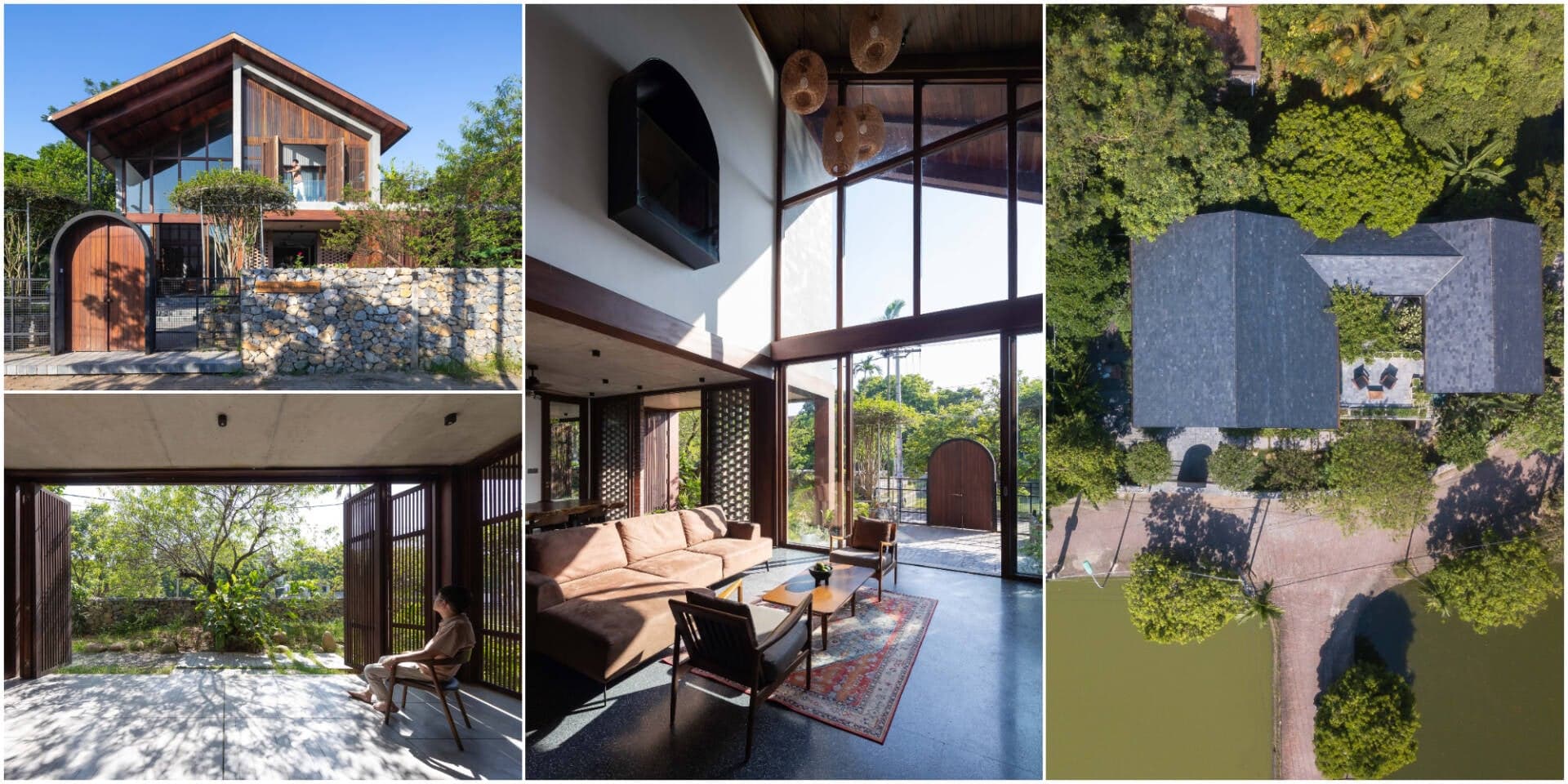 Nôm Villa - Ngôi nhà 2 tầng mộc mạc, gần gũi kết nối gia đình 3 thế hệ tại Hưng Yên