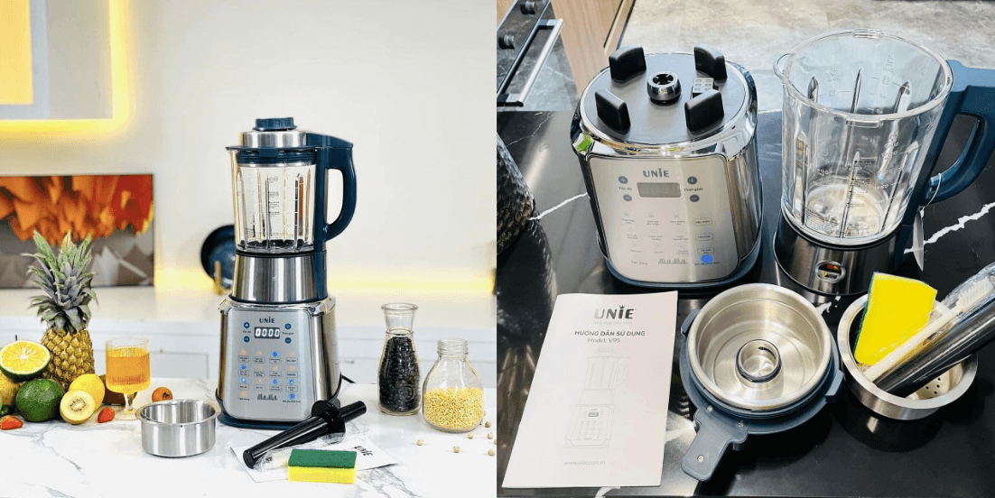 Trải nghiệm sử dụng máy làm sữa hạt Unie V9S