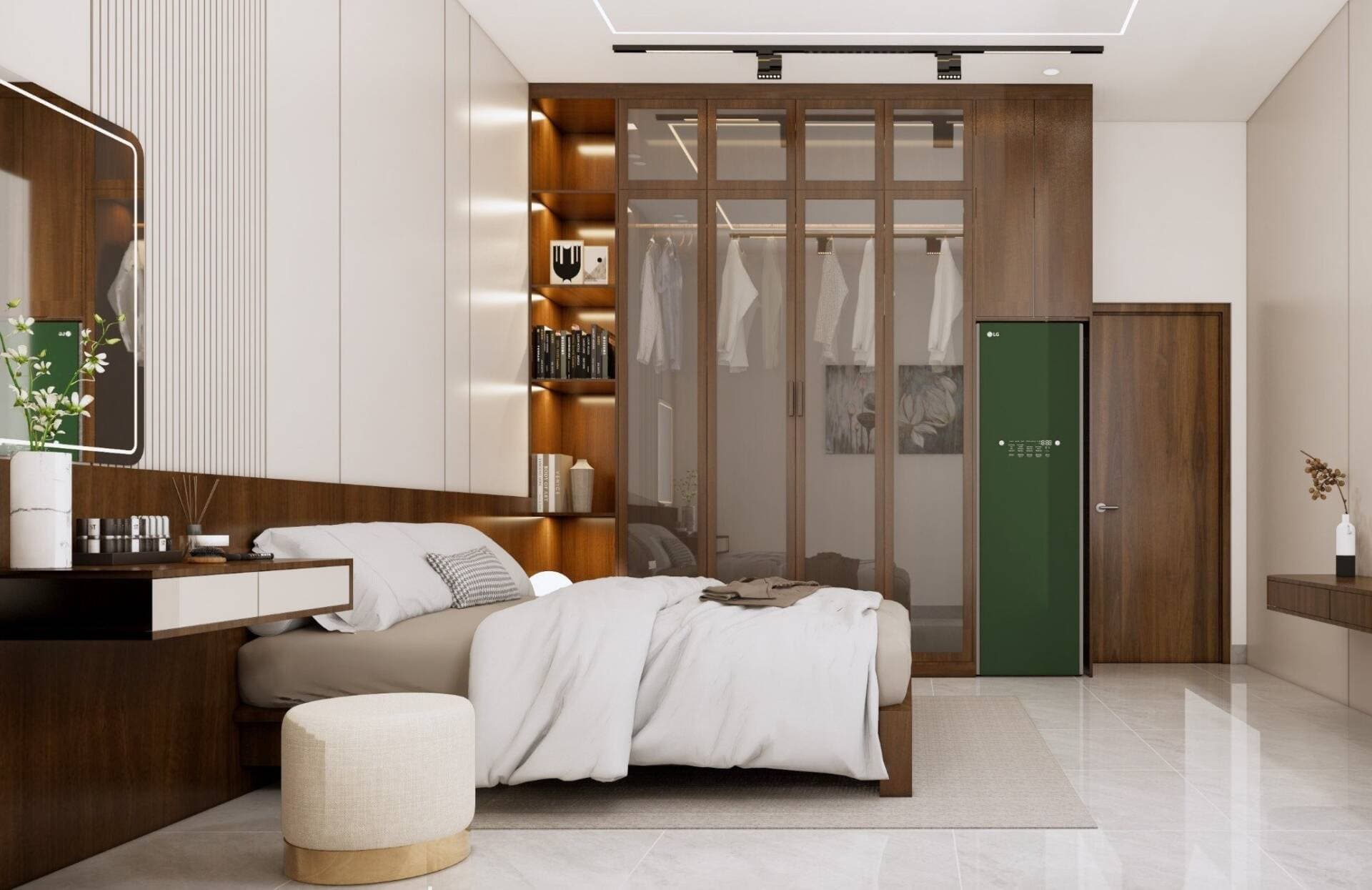 Thiết kế nội thất nhà chị Trân Nguyễn: Hiện đại và phong cách với bộ sản phẩm LG