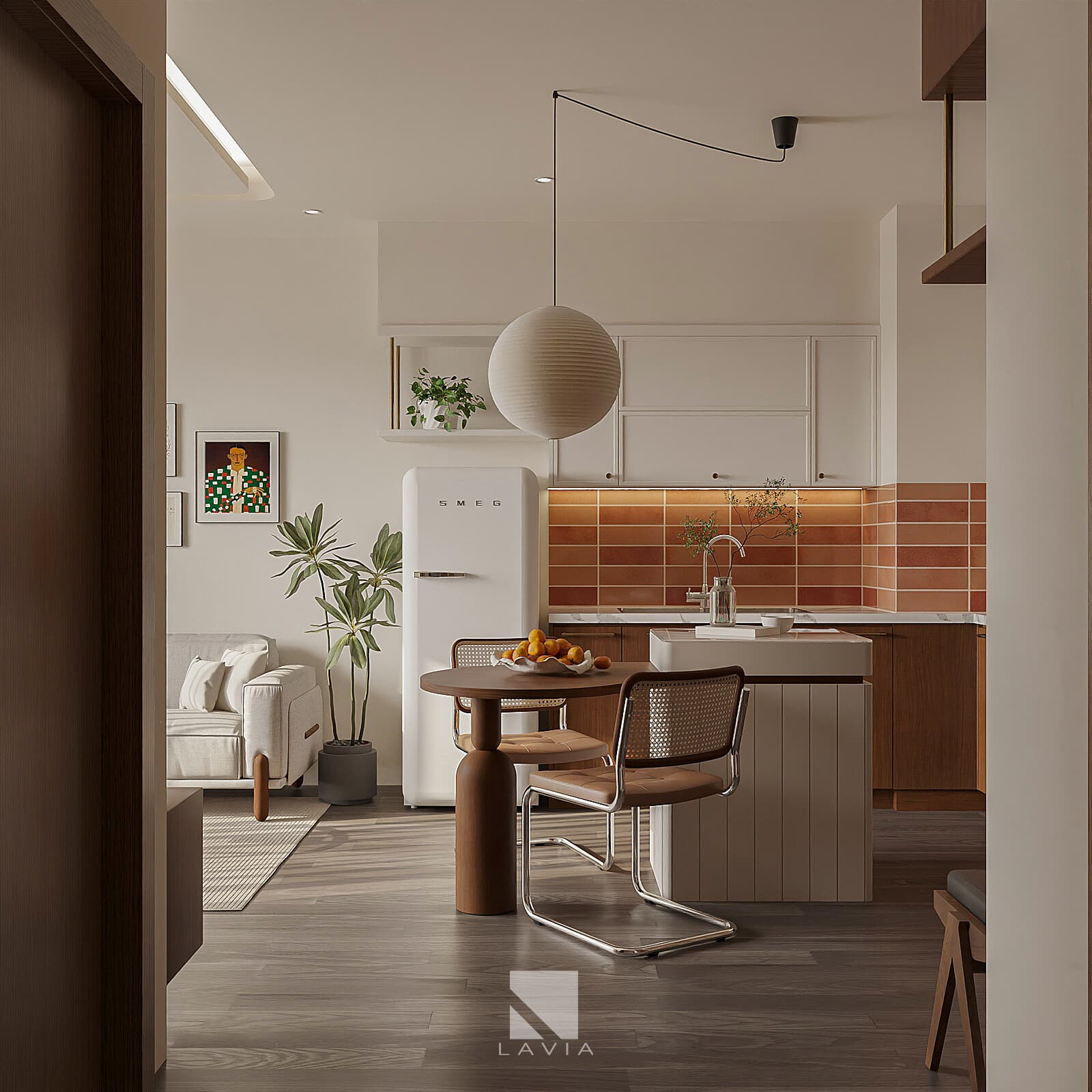 Sự Kết Hợp Giữa Cổ Điển và Hiện Đại với phong cách nội thất Mid-Century.