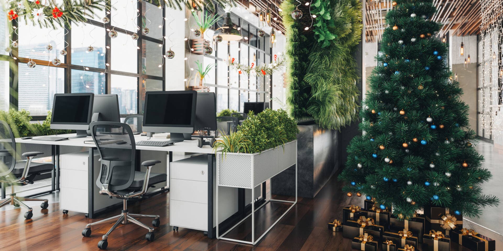 Tổng hợp ý tưởng trang trí Noel văn phòng 2024 đơn giản, tiết kiệm