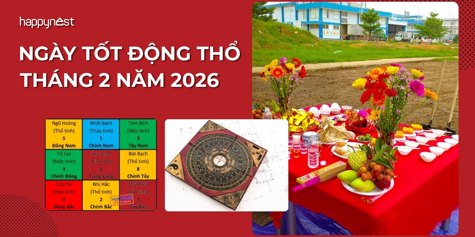 Ngày tốt động thổ tháng 2 năm 2026 hợp phong thủy, tránh đại kỵ